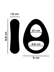 Super Flexibler und Widerstandsfähiger Penis- und Hodenring Pr13 Schwarz von Powering