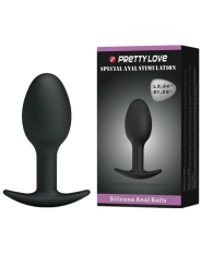 Silikon Analplug 6.5 cm Schwarz von Pretty Love Bottom