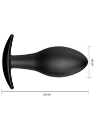 Anal Plug Silikonanker 8.5 cm Schwarz von Pretty Love Bottom