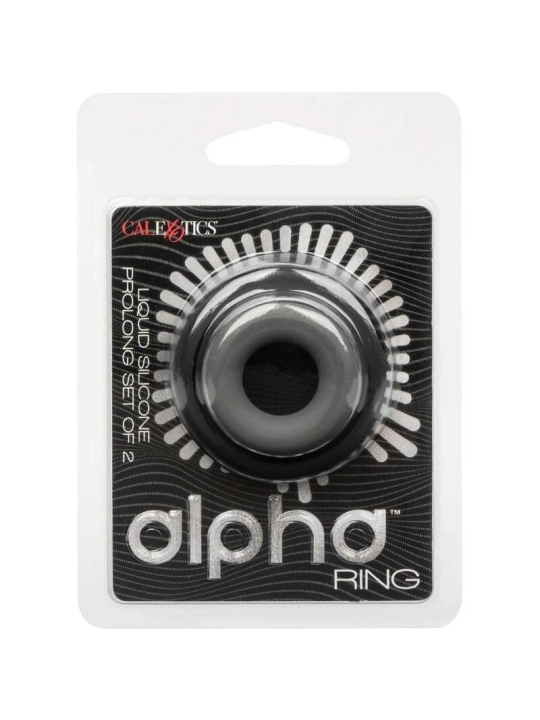 Alpha Prolong Set mit 2 Ringen Grau von Calexotics