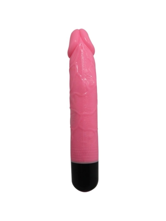 Bunter Sex Realistischer Vibrator Rosa 23 cm von Baile