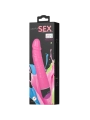 Bunter Sex Realistischer Vibrator Rosa 23 cm von Baile