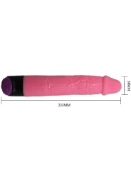 Bunter Sex Realistischer Vibrator Rosa 23 cm von Baile