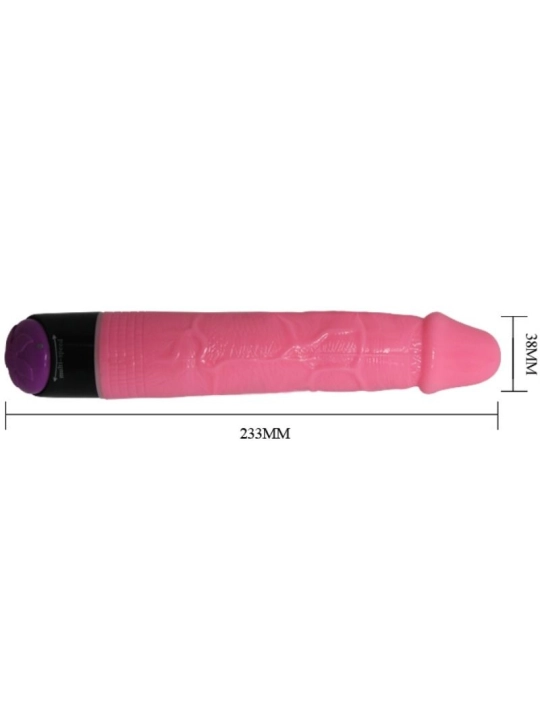 Bunter Sex Realistischer Vibrator Rosa 23 cm von Baile