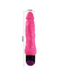 Bunter Sex Realistischer Vibrator Rosa 24 cm von Baile