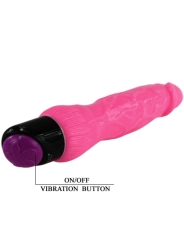 Bunter Sex Realistischer Vibrator Rosa 24 cm von Baile