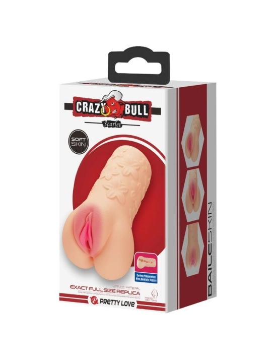 Scharlachroter Mastubador in Vaginaform von Crazy Bull