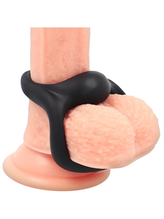 Super Flexibler und Widerstandsfähiger Penis- und Hodenring Pr14 Schwarz von Powering