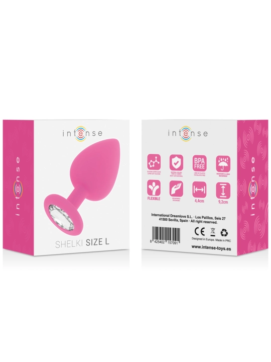 Shelki L Plug Anal Fuchsia von Intense Anal Toys