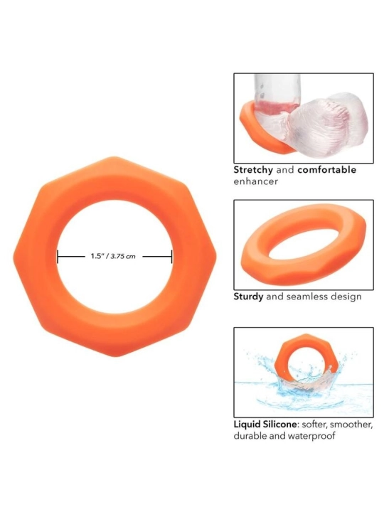 Alpha Sexagon Ring Orange von Calexotics