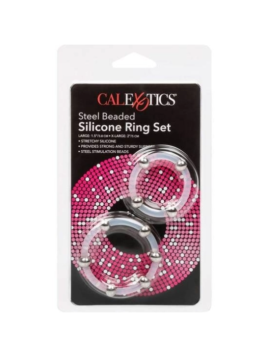 Stahlperlen-Silikonring-Set von Calexotics