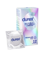 Unsichtbares Extra Geschmiertes 12 Stück von Durex Condoms