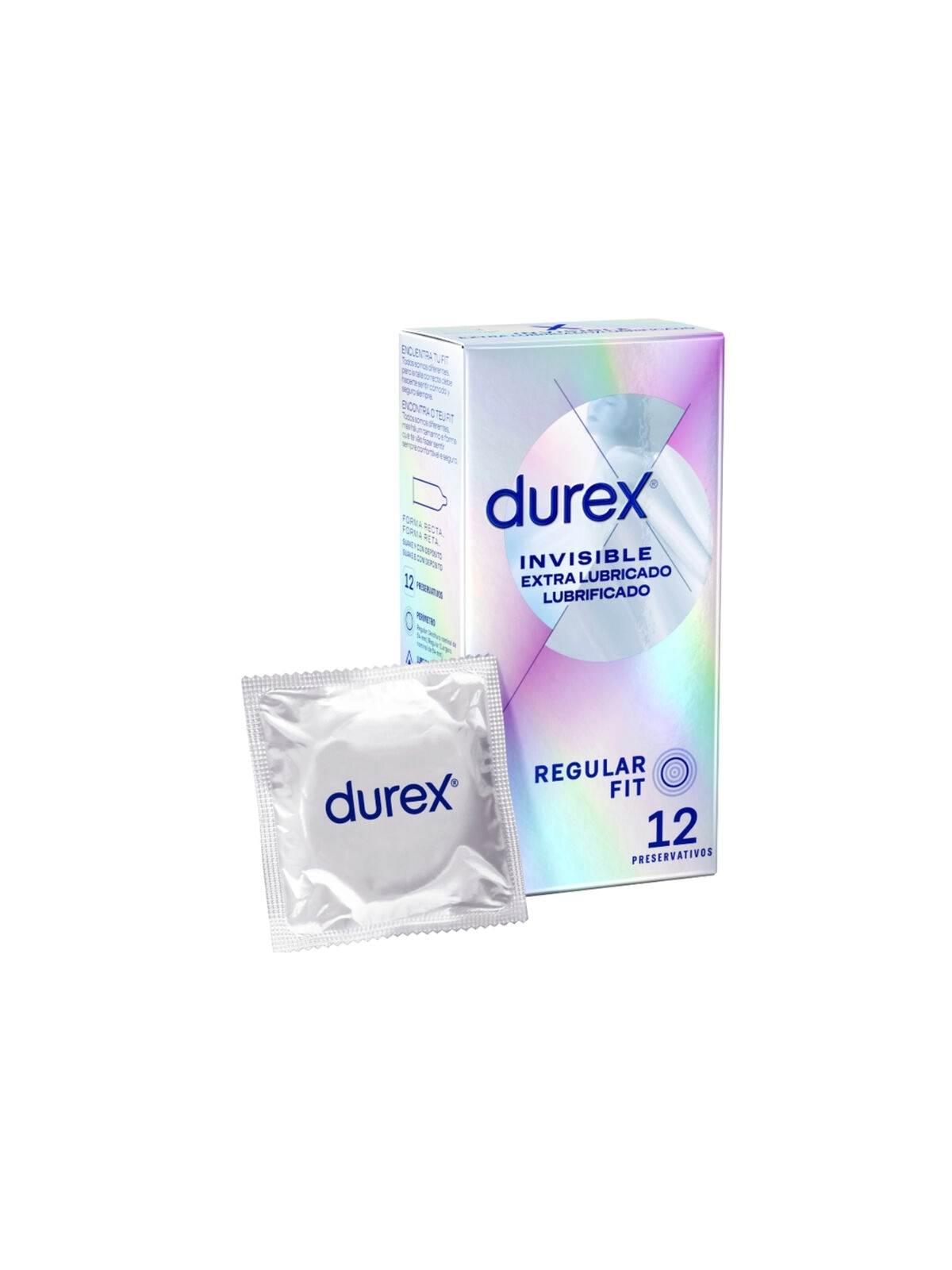 Unsichtbares Extra Geschmiertes 12 Stück von Durex Condoms