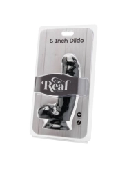 Dildo 12 cm mit Kugeln Schwarz von Get Real