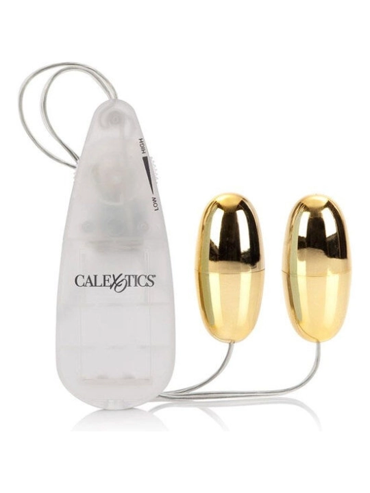 Vibrierende Kugeln Gold Duo von Calexotics