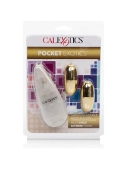 Vibrierende Kugeln Gold Duo von Calexotics