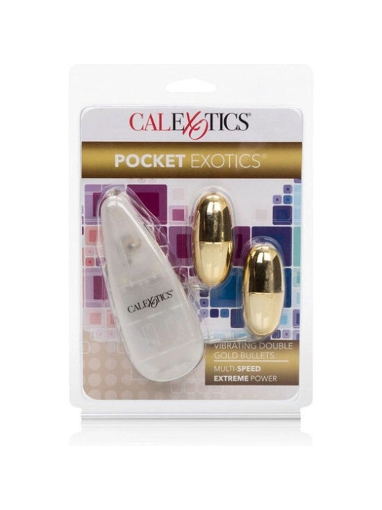 Vibrierende Kugeln Gold Duo von Calexotics