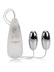 Vibrierende Kugeln Silber Duo von Calexotics