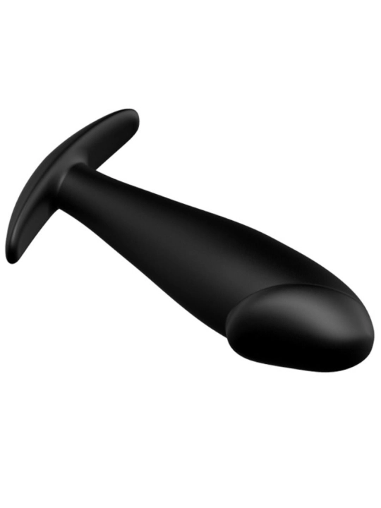 Silikon Anal Plug Penis Form und 12 Vibrationsmodi Schwarz von Pretty Love Bottom