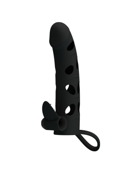 Silikonhülle mit Vibration 15.2 cm von Pretty Love Male