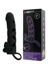 Silikonhülle mit Vibration 15.2 cm von Pretty Love Male