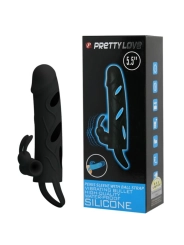 Silikonhülle mit Vibration 14 cm 1.0 von Pretty Love Male