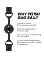 Atmungsaktiver Ballknopf aus Silikon von Fetish Submissive Bondage