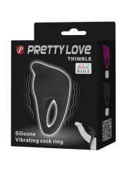 Thimble Vibratorring Schwarz von Pretty Love Male