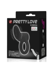 Cobra Vibratorring Schwarz von Pretty Love Male