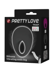 Trap Vibratorring Schwarz von Pretty Love Male