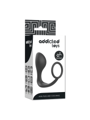 Analplug mit Schwarzem Silikonring von Addicted Toys