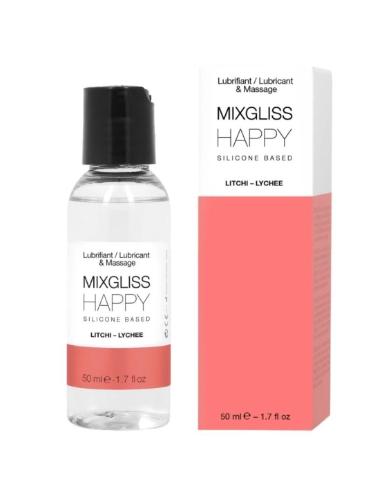 Happy Litchi Silikon-Schmiermittel 50 ml von Mixgliss