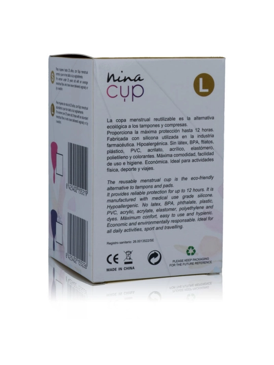 Nina Cup Menstrual Cup Größe L Rosa von Nina Kikí