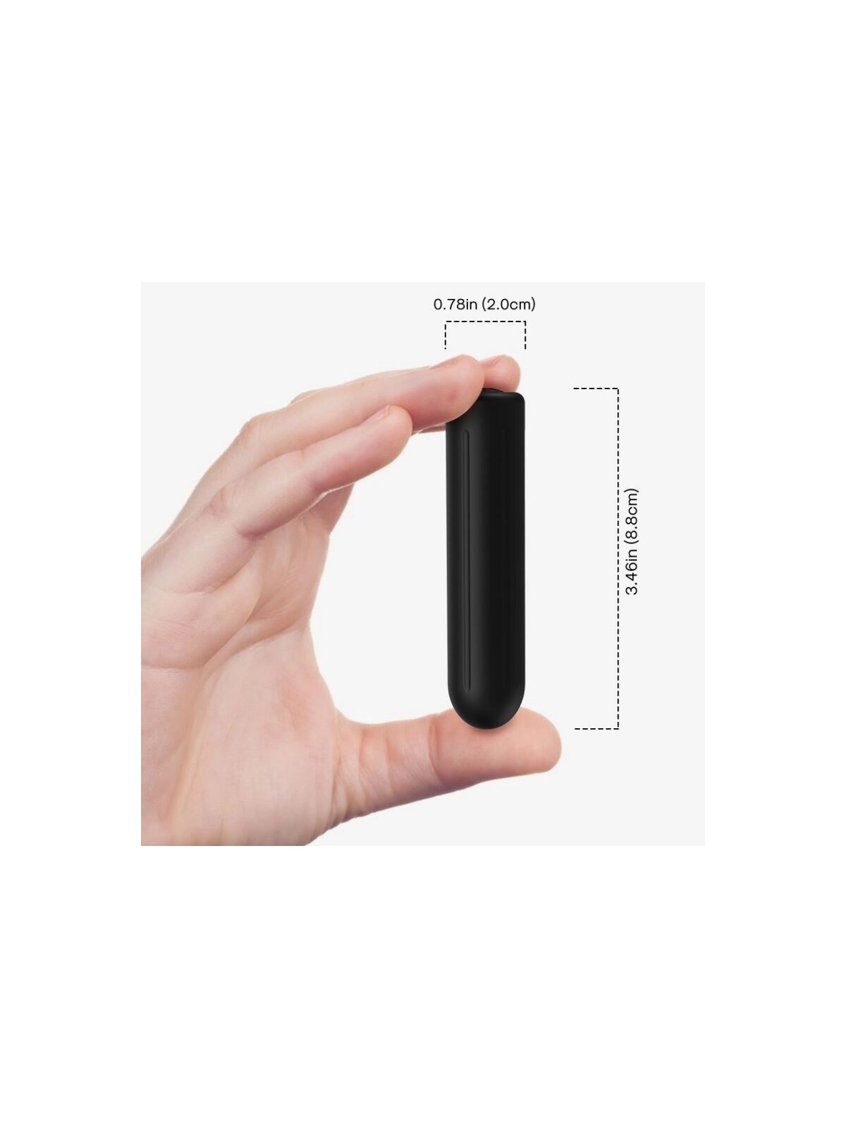 Sprengkopf-Vibrator-Kugel Schwarz 2 cm X 8.8 cm von Armony Stimulators