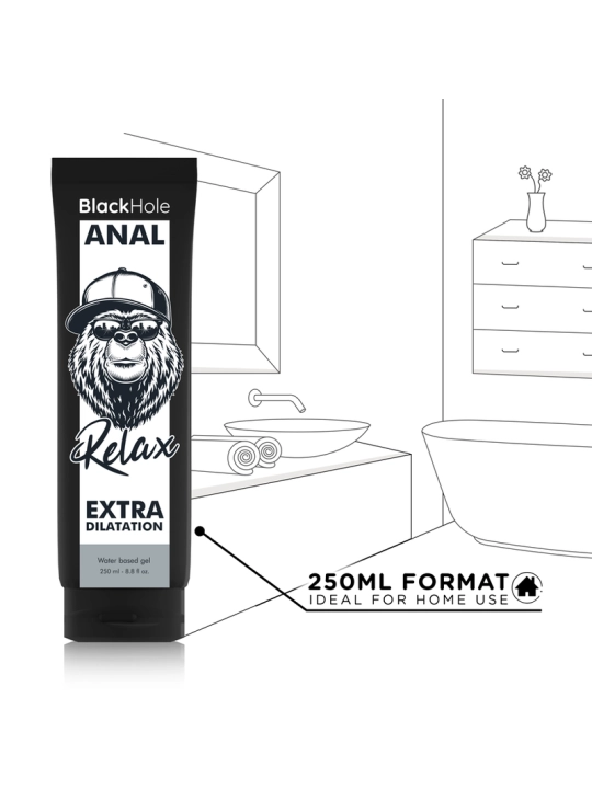 Gel Anal Dilation auf Wasserbasis 250 ml von Black Hole