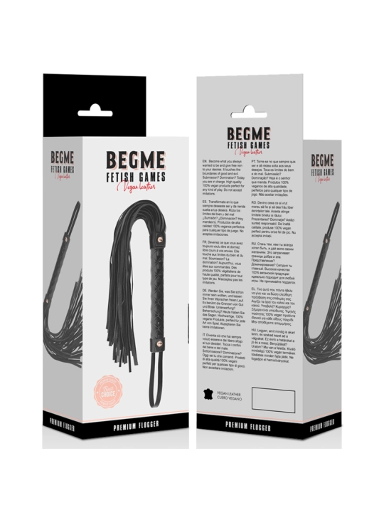 Black Edition Veganer Leder Flogger von Begme Black Edition