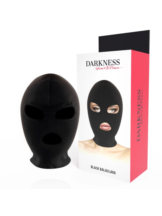 Bdsm-Submission-Maske, Mund und Augen Schwarz von Darkness Bondage