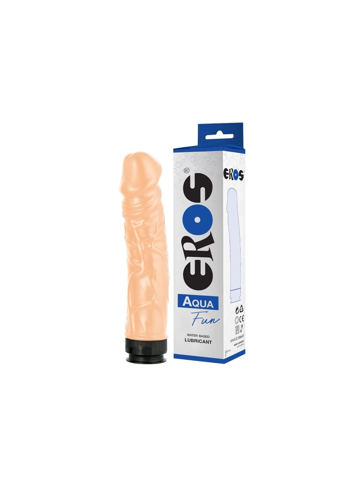 Aqua Fun Dildo und Schmiermittel auf Wasserbasis von Eros Toy Bottles