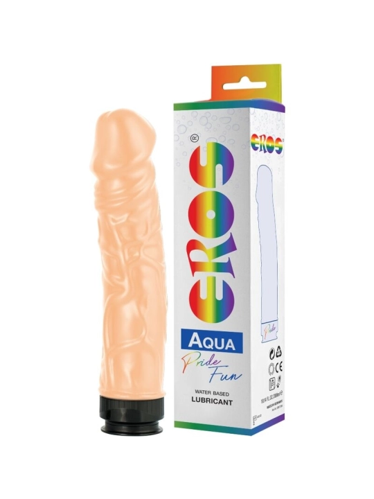 Eros Aqua Lgbt Pride Dildo und Schmiermittel auf Wasserbasis von Pride