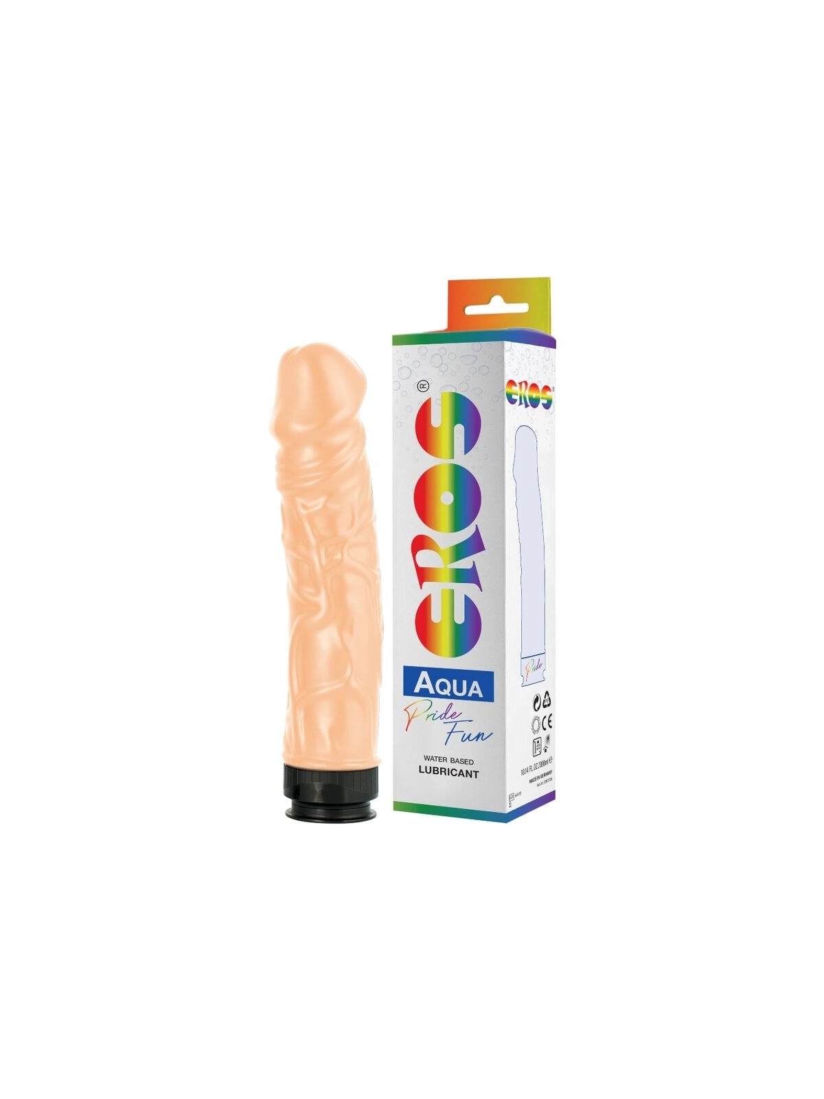 Eros Aqua Lgbt Pride Dildo und Schmiermittel auf Wasserbasis von Pride