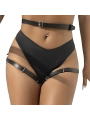 Leder Taille und Bein Harness Schwarz One Size (S-L) von Subblime Fetish