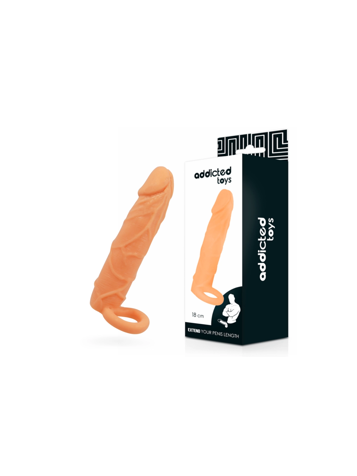 Penis Extender (18cm) hautfarben von Addicted Toys