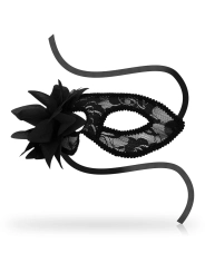 Masken Schwarze Spitzen- und Blumenmasken von Ohmama Masks