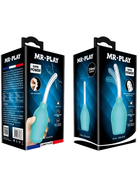 Anal-Birne-Blaue Gummi-Dusche von Mr Play