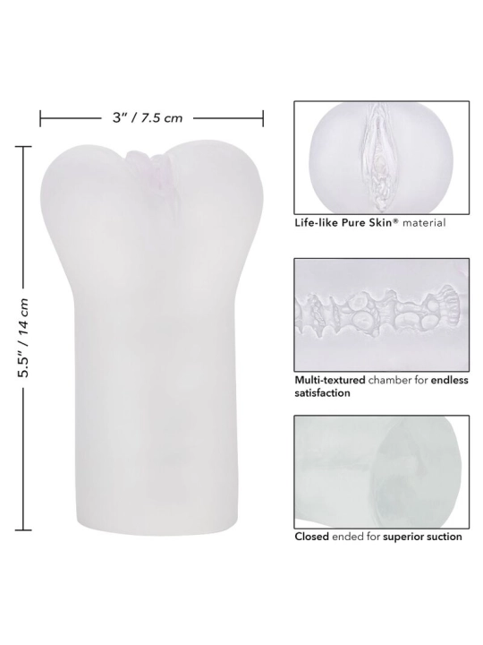 Boundless Vulva Stroker Transparent von Calexotics