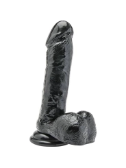 Dildo 18 cm mit Schwarzen Eieren von Get Real