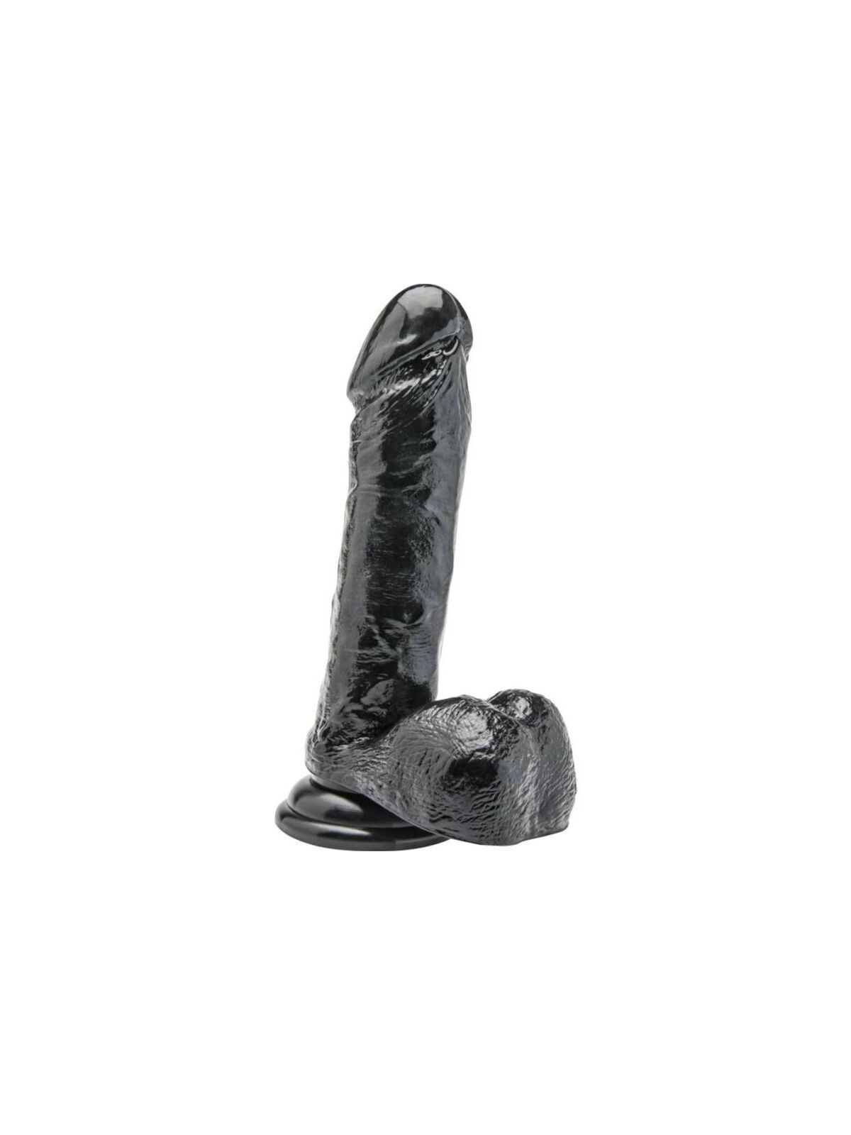 Dildo 18 cm mit Schwarzen Eieren von Get Real