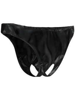 Schwarzer Panty mit Scharfen Bändern F161 von Noir Handmade Muse Collection