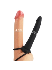 Cobi Onyx Anal Dildo mit Schwanz- und Hodenring 13 cm Silikon von Mythology Fantasy Dildo