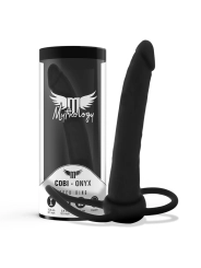 Cobi Onyx Anal Dildo mit Schwanz- und Hodenring 13 cm Silikon von Mythology Fantasy Dildo